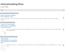 Tablet Screenshot of networkhints.com